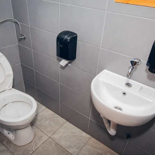 clean, modern bathroom