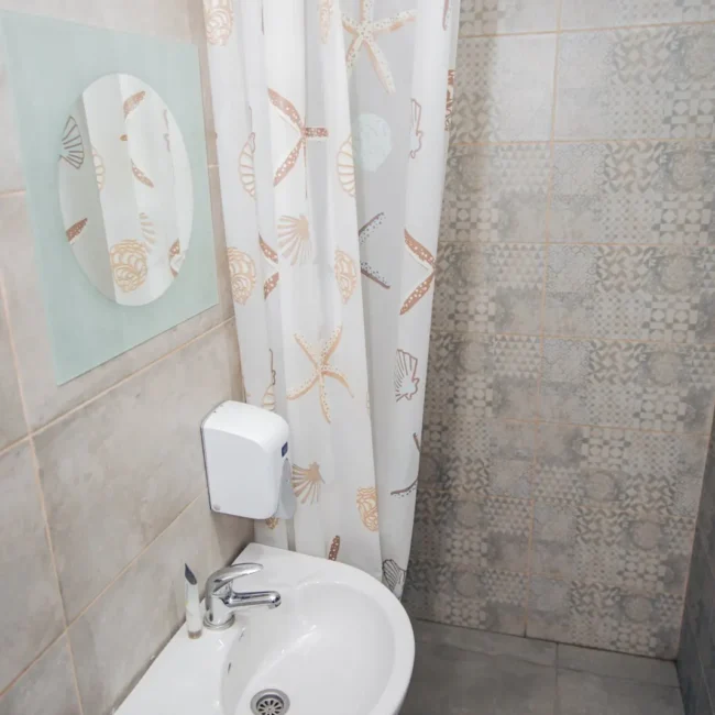 clean, neat bathroom